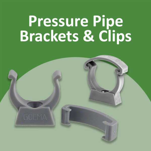 Grey Solvent Weld Pipe Clips (Pressure)