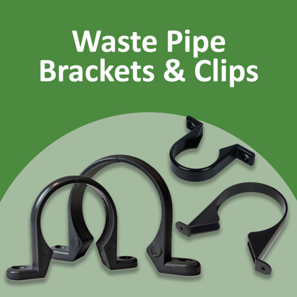 Black Solvent Weld Pipe Clips (Waste)